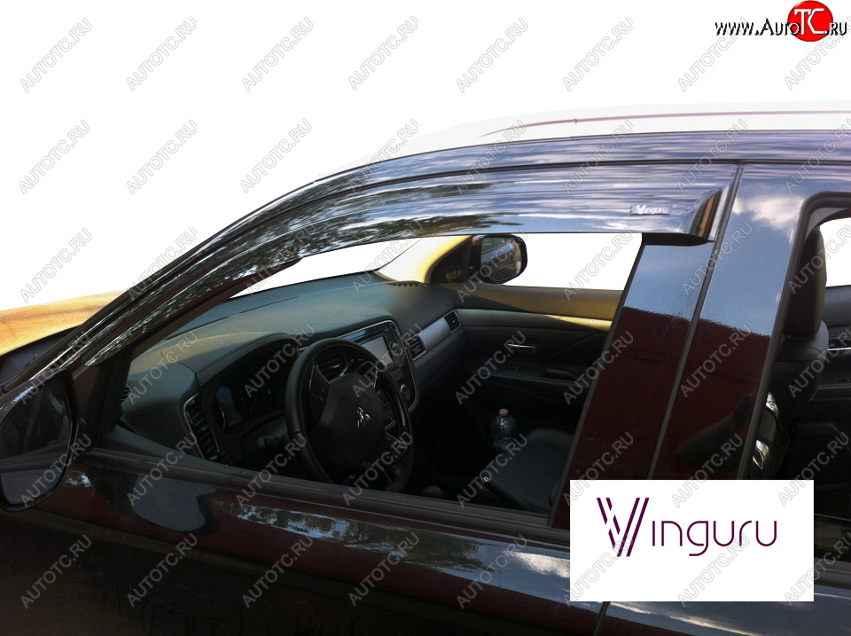 3 399 р. Дефлекторы окон Vinguru  Skoda Kodiaq  NU7 (2017-2021) дорестайлинг  с доставкой в г. Пермь