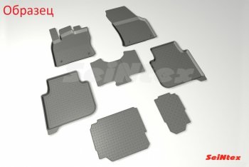 5 699 р. Коврики в салон Seintex (3D текстильные, 7 мест)  Skoda Kodiaq  NU7 (2017-2021) дорестайлинг  с доставкой в г. Пермь. Увеличить фотографию 3