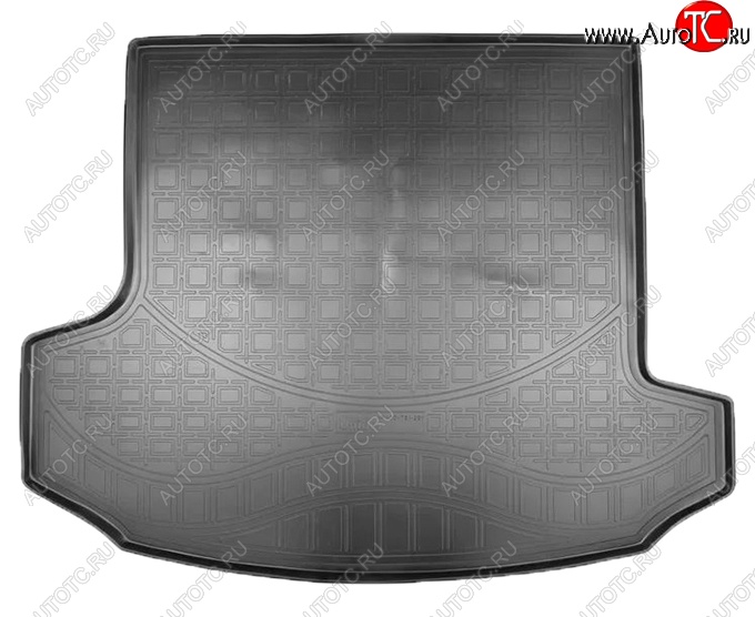 1 599 р. Коврик в багажник Norplast (сложенный 3 ряд) Skoda Kodiaq NU7 дорестайлинг (2017-2021) (Черный)  с доставкой в г. Пермь