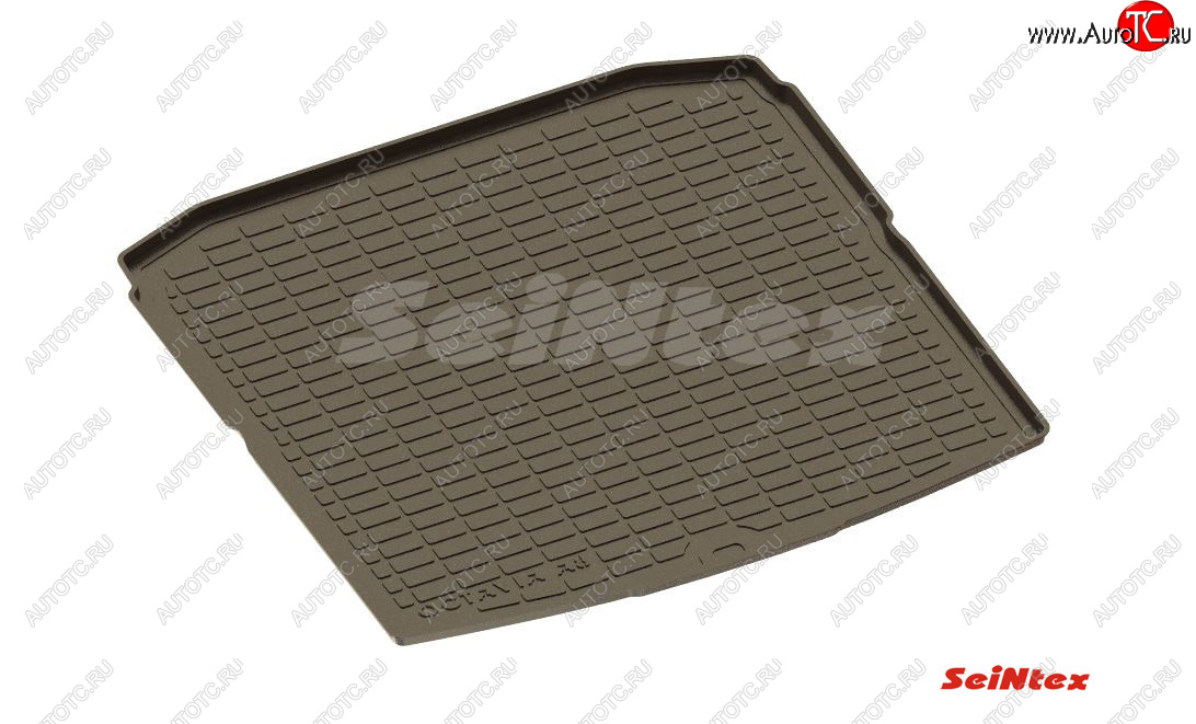 1 539 р. Коврик в багажник SeiNtex (полимерный)  Skoda Octavia  А8 (2019-2022) лифтбэк (Комплектация Active)  с доставкой в г. Пермь