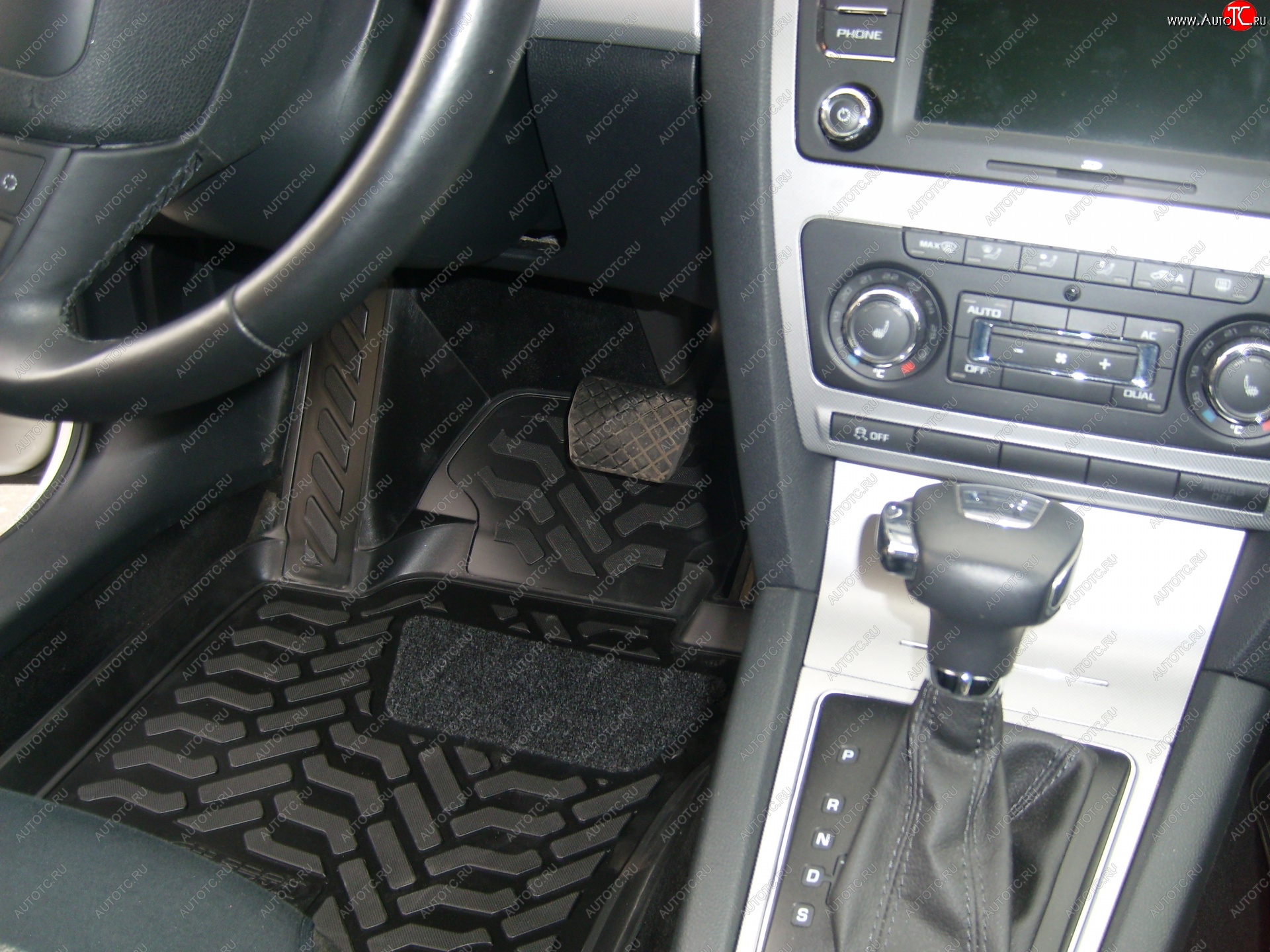 1 599 р.  Коврики салона Aileron (3D с подпятником)  Skoda Octavia  A5 (2004-2008) дорестайлинг лифтбэк, дорестайлинг универсал  с доставкой в г. Пермь