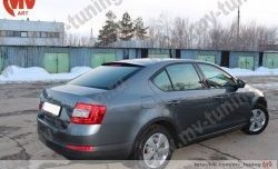 4 649 р. Козырёк на заднее стекло RS Skoda Octavia A7 дорестайлинг лифтбэк (2012-2017) (Неокрашенный)  с доставкой в г. Пермь. Увеличить фотографию 6