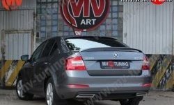 5 849 р. Спойлер RS Skoda Octavia A7 рестайлинг лифтбэк (2016-2020) (Неокрашенный)  с доставкой в г. Пермь. Увеличить фотографию 2