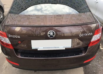3 399 р. Лип спойлер АВТОКРАТ Skoda Octavia A7 рестайлинг лифтбэк (2016-2020) (Неокрашенный)  с доставкой в г. Пермь. Увеличить фотографию 3