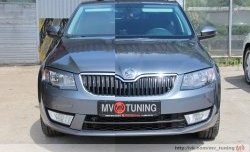 1 999 р. Вставки в нижнюю часть бампера в стиле RS Skoda Octavia A7 дорестайлинг универсал (2012-2017) (Неокрашенные)  с доставкой в г. Пермь. Увеличить фотографию 3