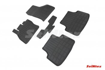 2 169 р. Износостойкие коврики в салон Seintex (средние бортики) Skoda Octavia A7 дорестайлинг лифтбэк (2012-2017)  с доставкой в г. Пермь. Увеличить фотографию 2