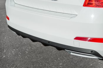 2 879 р. Накладка бампера (диффузор) MV-Tuning  Skoda Octavia  A7 (2012-2020) дорестайлинг лифтбэк, рестайлинг лифтбэк (Поверхность шагрень)  с доставкой в г. Пермь. Увеличить фотографию 5