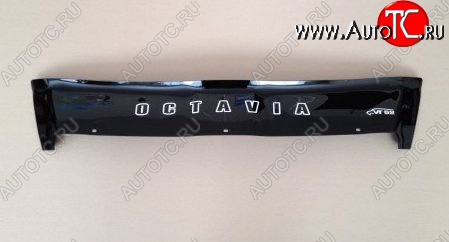 999 р. Дефлектор капота (без клыков) Russtal Skoda Octavia A5 дорестайлинг универсал (2004-2008)  с доставкой в г. Пермь