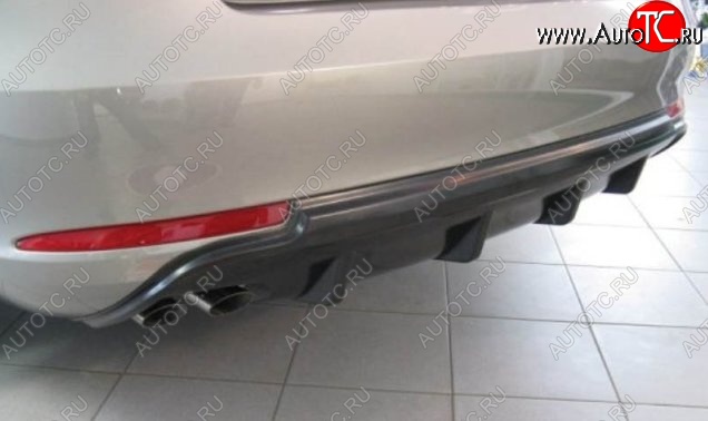 2 299 р. Накладка на задний бампер CT v2 Skoda Octavia A5 рестайлинг универсал (2008-2013) (Неокрашенная)  с доставкой в г. Пермь
