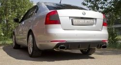 3 619 р. Диффузор заднего бампера RA Skoda Octavia A5 рестайлинг универсал (2008-2013) (Поверхность шагрень)  с доставкой в г. Пермь. Увеличить фотографию 2