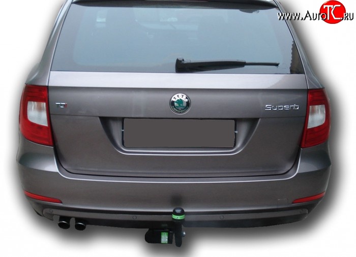 19 999 р. Фаркоп (универсал, хетчбек) Лидер Плюс  Skoda Octavia  A5 - Superb ( B6 (3T),  B6 (3T5)) (Без электропакета)  с доставкой в г. Пермь