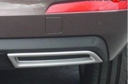 1 799 р. Имитация насадок глушителя на задний бампер Sport  Skoda Octavia  A7 (2012-2017) дорестайлинг лифтбэк, дорестайлинг универсал (Неокрашенная)  с доставкой в г. Пермь. Увеличить фотографию 5