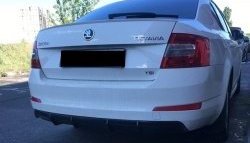 6 199 р. Накладка на задний бампер Rieger Style Skoda Octavia A7 дорестайлинг универсал (2012-2017) (Неокрашенная)  с доставкой в г. Пермь. Увеличить фотографию 5