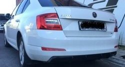 6 199 р. Накладка на задний бампер Rieger Style Skoda Octavia A7 дорестайлинг универсал (2012-2017) (Неокрашенная)  с доставкой в г. Пермь. Увеличить фотографию 6