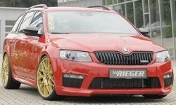 6 999 р. Пороги накладки R-Style Skoda Octavia A7 дорестайлинг универсал (2012-2017) (Неокрашенные)  с доставкой в г. Пермь. Увеличить фотографию 3