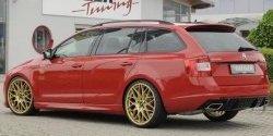 6 999 р. Пороги накладки R-Style Skoda Octavia A7 дорестайлинг универсал (2012-2017) (Неокрашенные)  с доставкой в г. Пермь. Увеличить фотографию 5