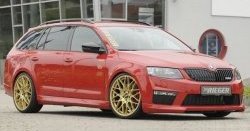 6 999 р. Пороги накладки R-Style Skoda Octavia A7 дорестайлинг универсал (2012-2017) (Неокрашенные)  с доставкой в г. Пермь. Увеличить фотографию 6