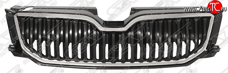 3 799 р. Решётка радиатора SAT Skoda Octavia A7 дорестайлинг универсал (2012-2017) (Неокрашенная)  с доставкой в г. Пермь