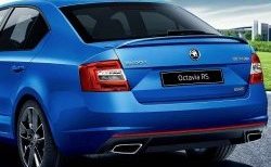 5 849 р. Спойлер RS Skoda Octavia A7 рестайлинг лифтбэк (2016-2020) (Неокрашенный)  с доставкой в г. Пермь. Увеличить фотографию 5