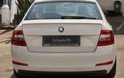3 499 р. Лип спойлер CT Skoda Octavia A7 рестайлинг лифтбэк (2016-2020) (Неокрашенный)  с доставкой в г. Пермь. Увеличить фотографию 2