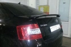 3 699 р. Лип спойлер RS Style Skoda Octavia A7 рестайлинг лифтбэк (2016-2020) (Неокрашенный)  с доставкой в г. Пермь. Увеличить фотографию 3
