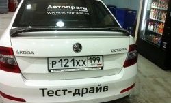 2 649 р. Спойлер LitCompany Skoda Octavia A7 рестайлинг лифтбэк (2016-2020) (Неокрашенный)  с доставкой в г. Пермь. Увеличить фотографию 6