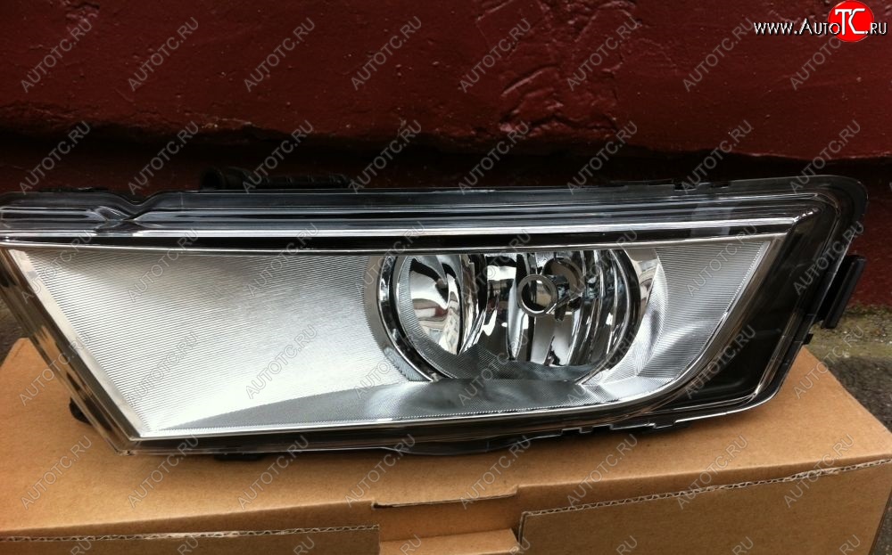 1 749 р. Фара противотуманная хром BRIGHTROAD (левая) Skoda Octavia A7 дорестайлинг универсал (2012-2017)  с доставкой в г. Пермь