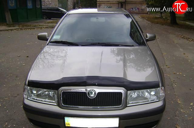 1 099 р. Дефлектор капота SIM Skoda Octavia Tour A4 1U2 лифтбэк дорестайлинг (1997-2000)  с доставкой в г. Пермь
