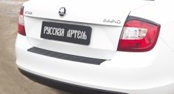 1 169 р. Защитная накладка на задний бампер RA Skoda Rapid NH3 дорестайлинг лифтбэк (2012-2017)  с доставкой в г. Пермь. Увеличить фотографию 2