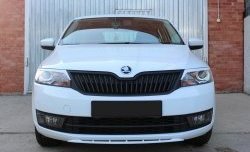 Реснички на фары Tuning-Sport v2 (длинные) Skoda Rapid NH1 хэтчбэк дорестайлинг (2012-2017)