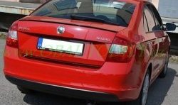 3 499 р. Лип спойлер CT Skoda Rapid NH3 дорестайлинг лифтбэк (2012-2017) (Неокрашенный)  с доставкой в г. Пермь. Увеличить фотографию 3