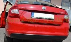 3 499 р. Лип спойлер CT Skoda Rapid NH3 дорестайлинг лифтбэк (2012-2017) (Неокрашенный)  с доставкой в г. Пермь. Увеличить фотографию 5