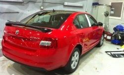 3 449 р. Спойлер Style Skoda Rapid NH3 дорестайлинг лифтбэк (2012-2017) (Неокрашенный)  с доставкой в г. Пермь. Увеличить фотографию 4