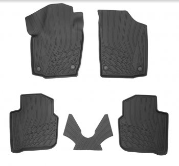 Коврики салона Norplast 3D Skoda Rapid NH1 хэтчбэк рестайлинг (2015-2020) (Цвет: черный)