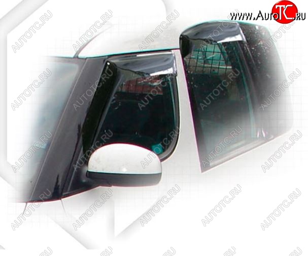 2 079 р. Дефлектора окон CA-Plastiс  Skoda Roomster  5J (2006-2010) дорестайлинг (Classic полупрозрачный)  с доставкой в г. Пермь