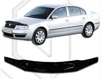 Дефлектор капота CA-Plastic Skoda Superb  седан (2001-2006) 3U дорестайлинг