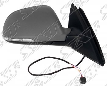 Боковое правое зеркало заднего вида SAT (обогрев, поворот, 6 контактов) Skoda Superb ( B6 (3T),  B6 (3T5),  (B6) 3T) (2008-2015) лифтбэк дорестайлинг, универсал доресталийнг, лифтбэк рестайлинг, универсал рестайлинг