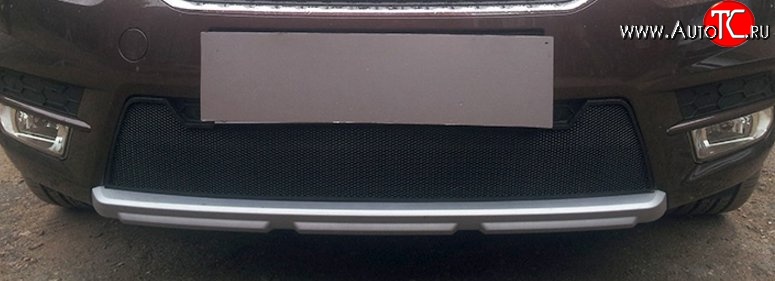 1 469 р. Сетка на бампер City Russtal (черная) Skoda Yeti (2013-2018)  с доставкой в г. Пермь