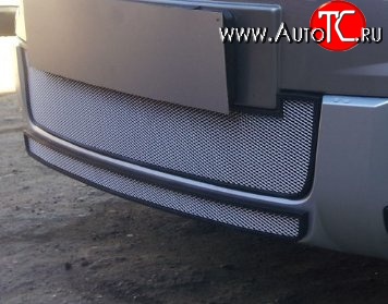 2 149 р. Нижняя сетка на бампер Outdoor Russtal (хром) Skoda Yeti (2013-2018)  с доставкой в г. Пермь