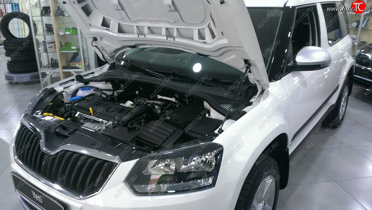 2 049 р. Упоры капота Russtal Skoda Yeti (2013-2018) (1 штука)  с доставкой в г. Пермь