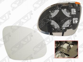 Правое полотно зеркала SAT (асферическое с обогревом) Skoda Yeti (2009-2013)