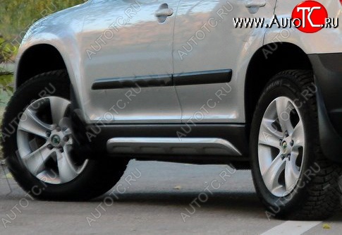 5 499 р. Пороги накладки Tuning-Sport  Skoda Yeti (2009-2013) (Неокрашенные)  с доставкой в г. Пермь