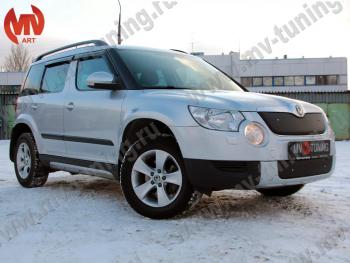 4 999 р. Зимние заглушки (верхняя и нижняя) MV-Tuning Skoda Yeti (2009-2013) (Неокрашенная)  с доставкой в г. Пермь. Увеличить фотографию 2