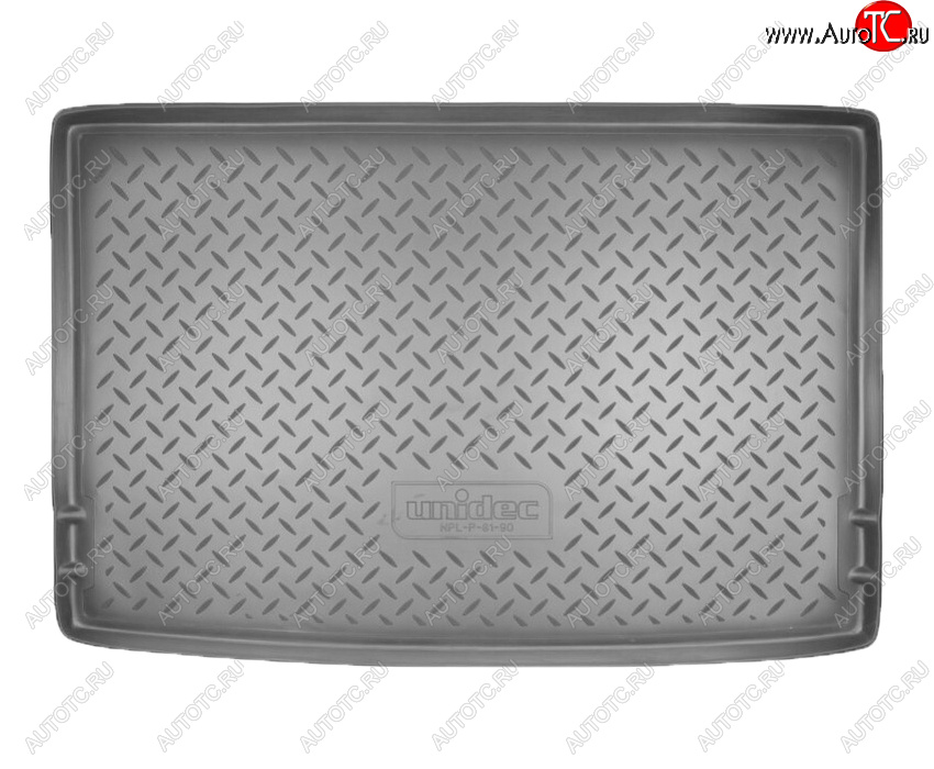 1 639 р. Коврик в багажник Norplast Unidec  Skoda Yeti (2009-2018) (Цвет: черный)  с доставкой в г. Пермь
