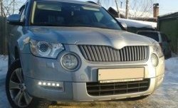 1 249 р. Реснички на фары CT Skoda Yeti (2009-2013) (Неокрашенные)  с доставкой в г. Пермь. Увеличить фотографию 2