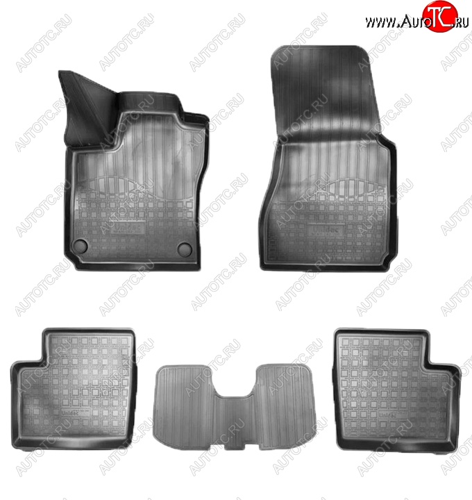 1 689 р. Коврики салонные Noplast (3D)  Smart Fortwo  C451 (2006-2015) 3 дв. (Черные)  с доставкой в г. Пермь