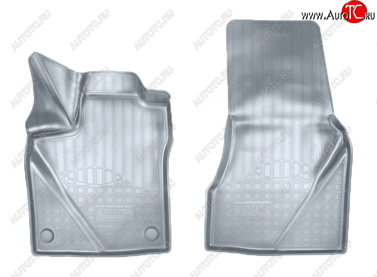 2 179 р. Коврики салонные Noplast (3D)  Smart Fortwo  C453 (2014-2025) хэтчбэк 3 дв. рестайлинг (Серые)  с доставкой в г. Пермь