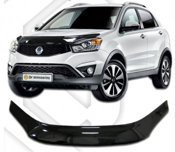 Дефлектор капота CA-Plastiс exclusive SSANGYONG Actyon (2013-2021) рестайлинг