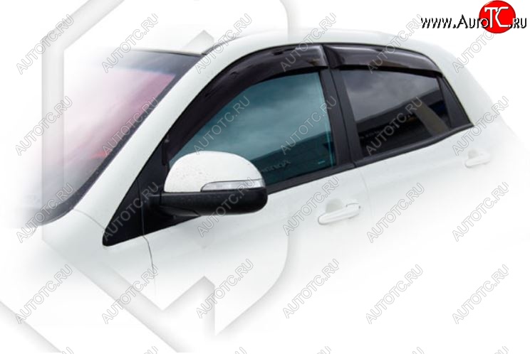 2 159 р. Дефлектор капота CA-Plastiс exclusive  SSANGYONG Actyon (2013-2021) рестайлинг (Classic полупрозрачный)  с доставкой в г. Пермь