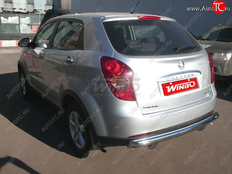 5 499 р. Защита заднего бампера WINBO (Ø60 мм, нержавейка)  SSANGYONG Actyon (2013-2021) рестайлинг  с доставкой в г. Пермь
